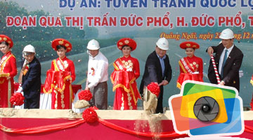 Lễ khởi công đường tránh Đức Phổ