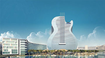 Khách sạn hình cây đàn guitar độc nhất thế giới