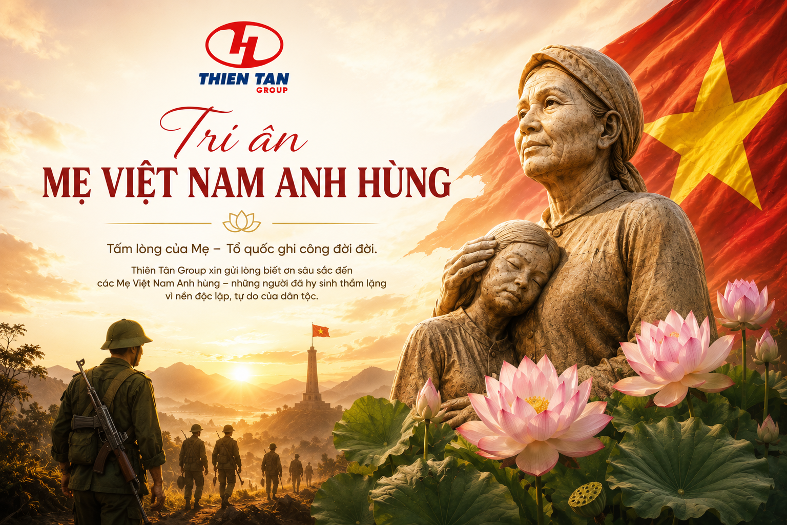 THIÊN TÂN GROUP – TỔ CHỨC THĂM TẶNG QUÀ VỚI LÒNG TRI ÂN, KHẮC GHI CÔNG ƠN CÁC MẸ VIỆT NAM ANH HÙNG.